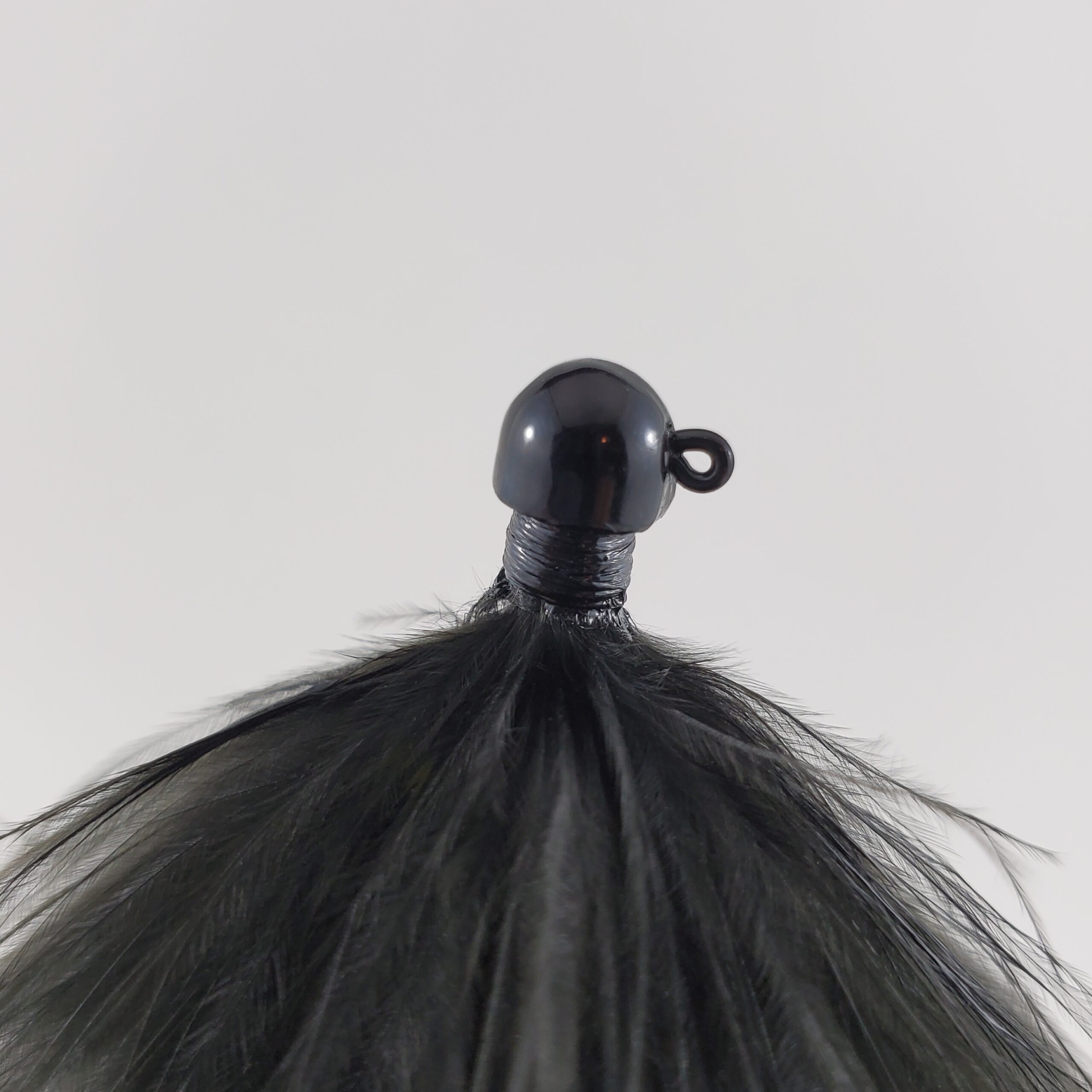 Tungsten Black Marabou Hair Jig
